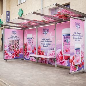 steel bus shelter