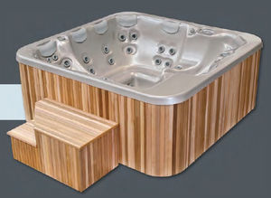 built-in hot tub