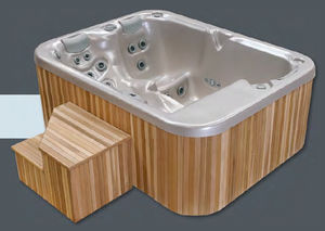 built-in hot tub