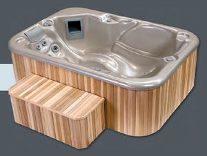 built-in hot tub