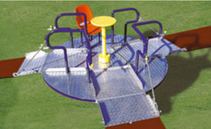 disabled person playground spinner