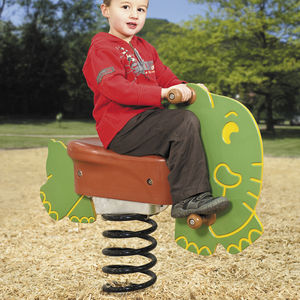 plastic spring rocker / HDPE / animals / 1-seat