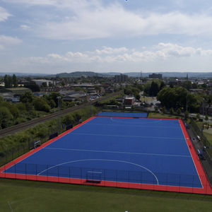 synthetic grass / hybrid / roll / for athletic fields