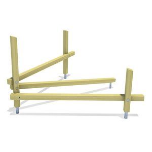 wooden balance beam