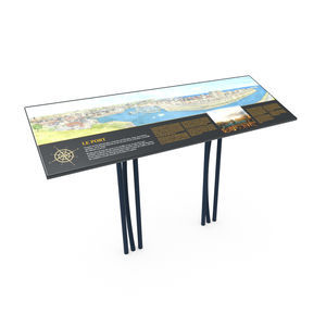 thermo-lacquered steel orientation table