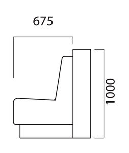 traditional upholstered bench / leather / wooden / commercial