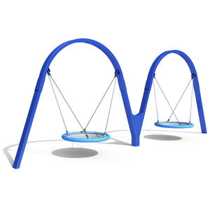 metal swing / playground / double