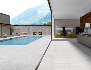 outdoor tile / poolside / for floors / porcelain stoneware