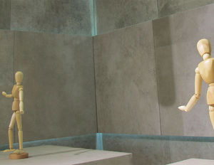 indoor tile / floor / porcelain stoneware / plain