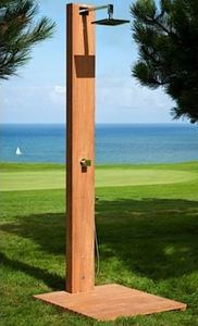 iroko garden shower