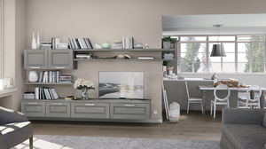 traditional TV wall unit / wooden