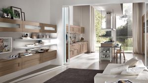 contemporary living room wall unit
