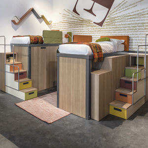 Loft bed - 317 - TUMIDEI - single / contemporary / child's