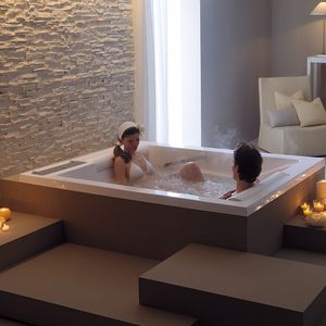 built-in bathtub