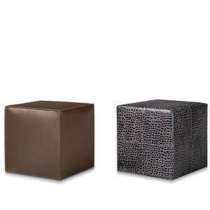 contemporary pouf / leather / by Rodolfo Dordoni