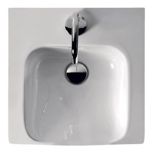 semi-recessed washbasin