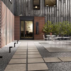 outdoor tiles / floor / porcelain stoneware / 45x90 cm