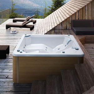 built-in hot tub