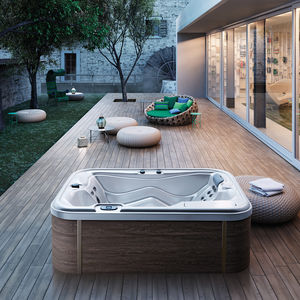 built-in hot tub