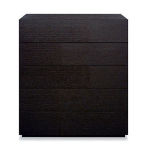 contemporary chest of drawers / oak / metal