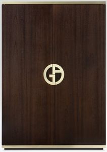 contemporary wardrobe / wooden / with swing doors