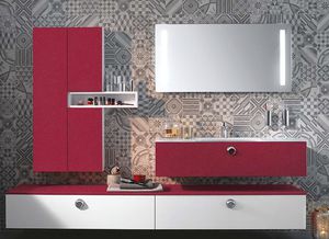 contemporary bathroom / glass