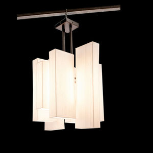 contemporary chandelier / metal / fabric