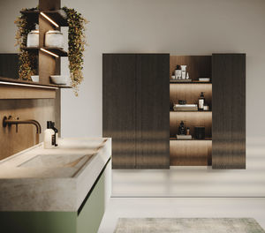 bathroom cabinet with built-in lighting 1