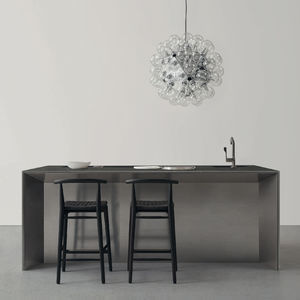 stone kitchen island