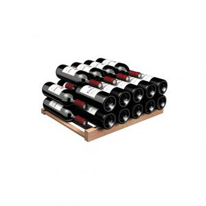 wooden bottle rack
