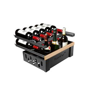 wooden bottle rack