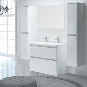 double washbasin cabinet