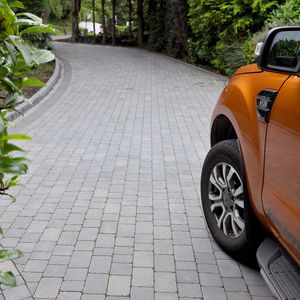 concrete paver / engineered stone / drive-over / for public spaces
