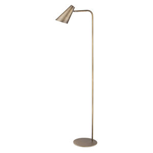 floor-standing lamp / contemporary / steel / brass