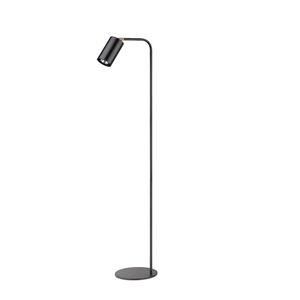 floor-standing lamp / contemporary / steel / brass