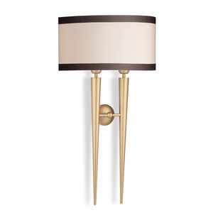 contemporary wall light / painted metal / galvanized steel / brass