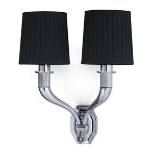 contemporary wall light / bathroom / brass / painted metal