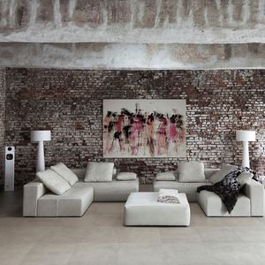 imitation brick tiles / indoor / wall / porcelain stoneware