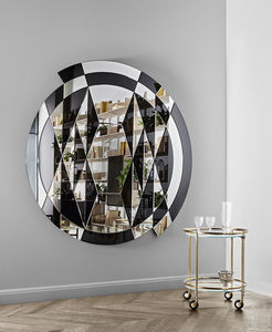 wall-mounted mirror
