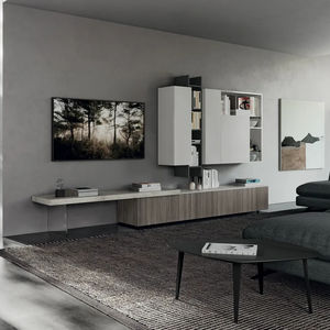 contemporary living room wall unit