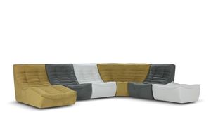 modular sofa / original design / fabric / 5-person