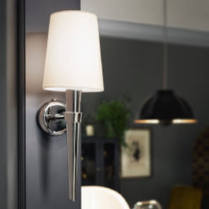 contemporary wall light / metal / incandescent / conical