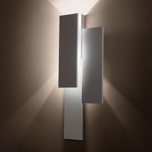 contemporary wall light / steel / LED / rectangular