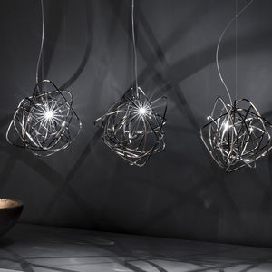 pendant lamp / original design / metal / LED