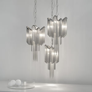 pendant lamp / contemporary / metal / halogen