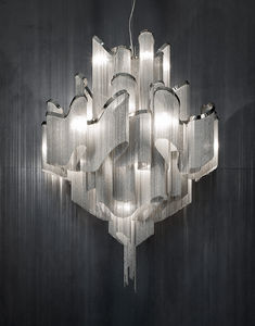 pendant lamp / contemporary / metal / halogen
