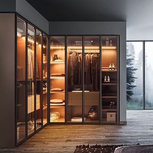 Wood & Metal Wardrobe Design, Metal Closet design