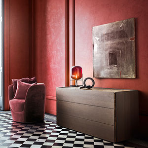 contemporary chest of drawers / lacquered wood