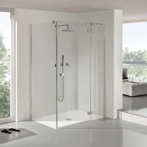 Swing shower screen - COLLECTION 2 - DUSCHOLUX AG - semicircular ...