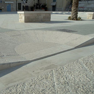 outdoor tile / floor / natural stone / plain